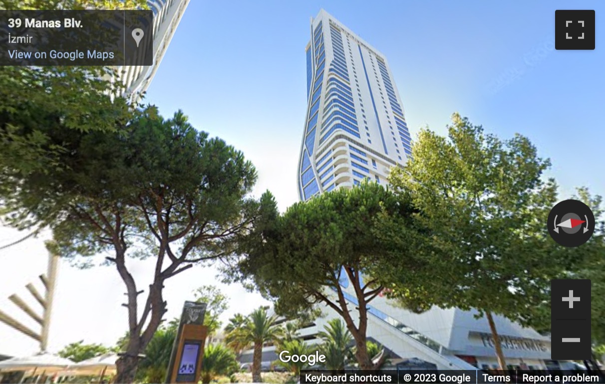 Street View image of Adalet Mah. Manas Bulvarı Folkart Towers Kat: 28 Bayraklı, Izmir