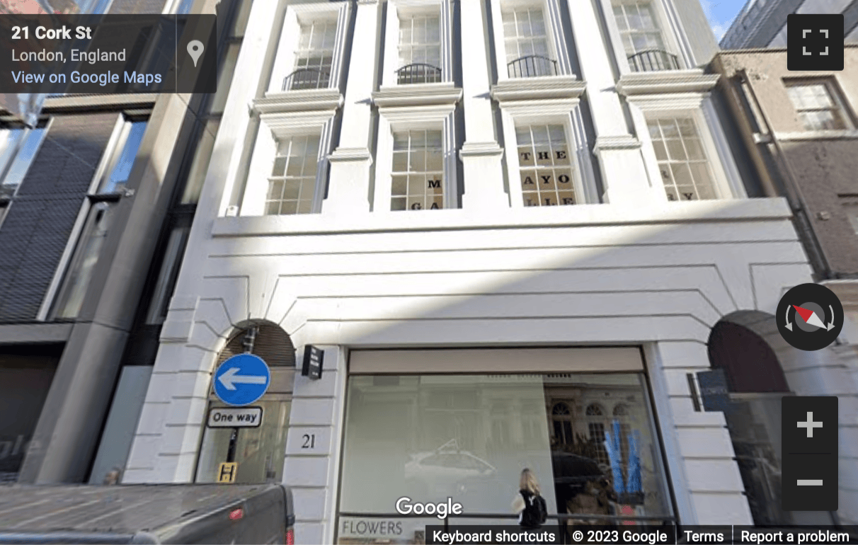 Street View image of 21 Cork Street, London, United Kingdom