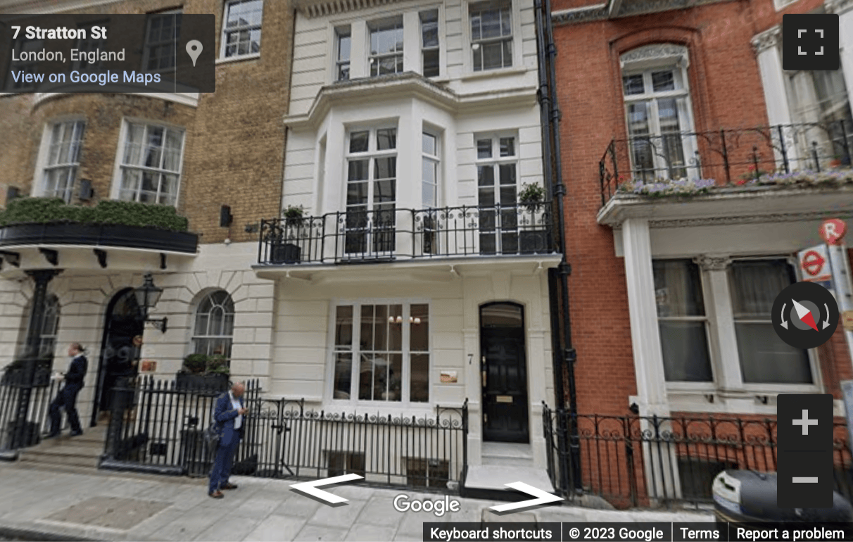 Street View image of 7 Stratton Street, London