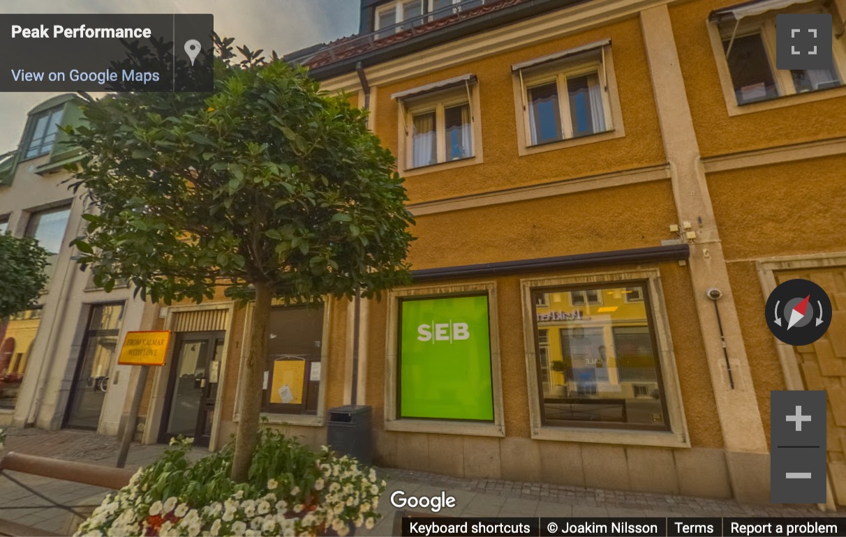 Street View image of Storgatan 17, Kalmar, Sweden