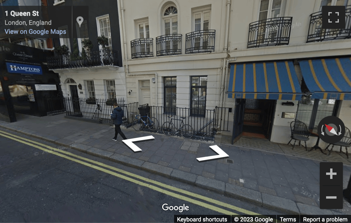 Street View image of 3 Queen Street, Westminster, Central London, W1J, UK