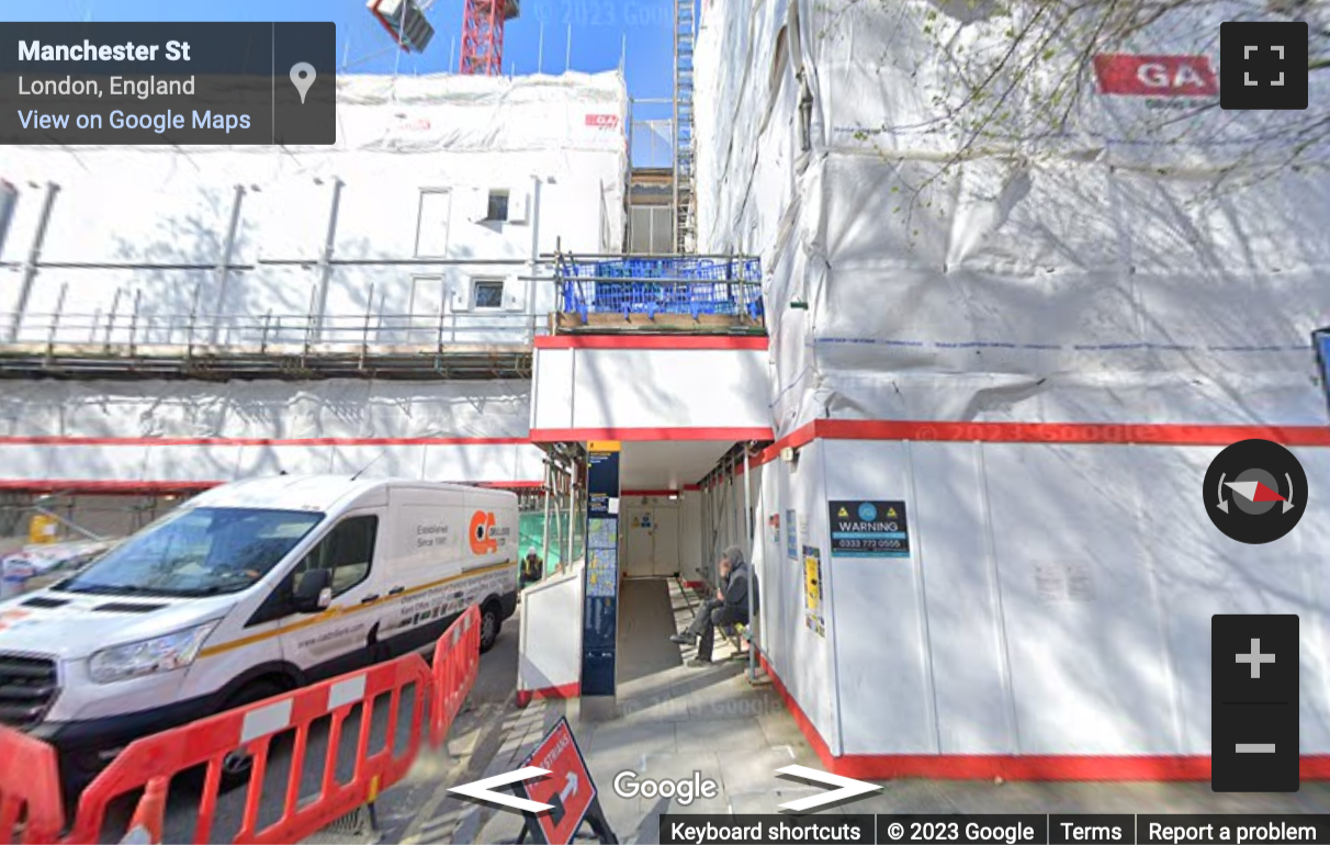 Street View image of 22 Manchester Square, Marylebone, Central London, W1U, UK