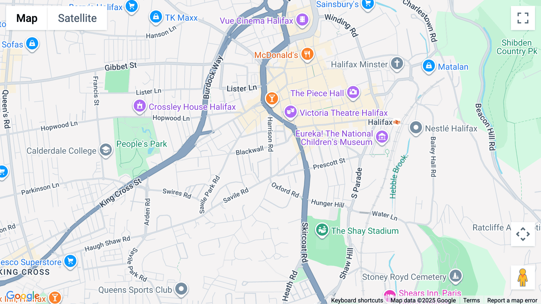 Click for interative map of Trinity House, Harrison Road, Halifax, Halifax