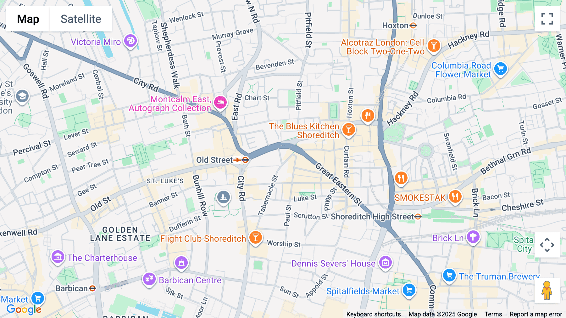 Click for interative map of 69-85 Tabernacle Street, London