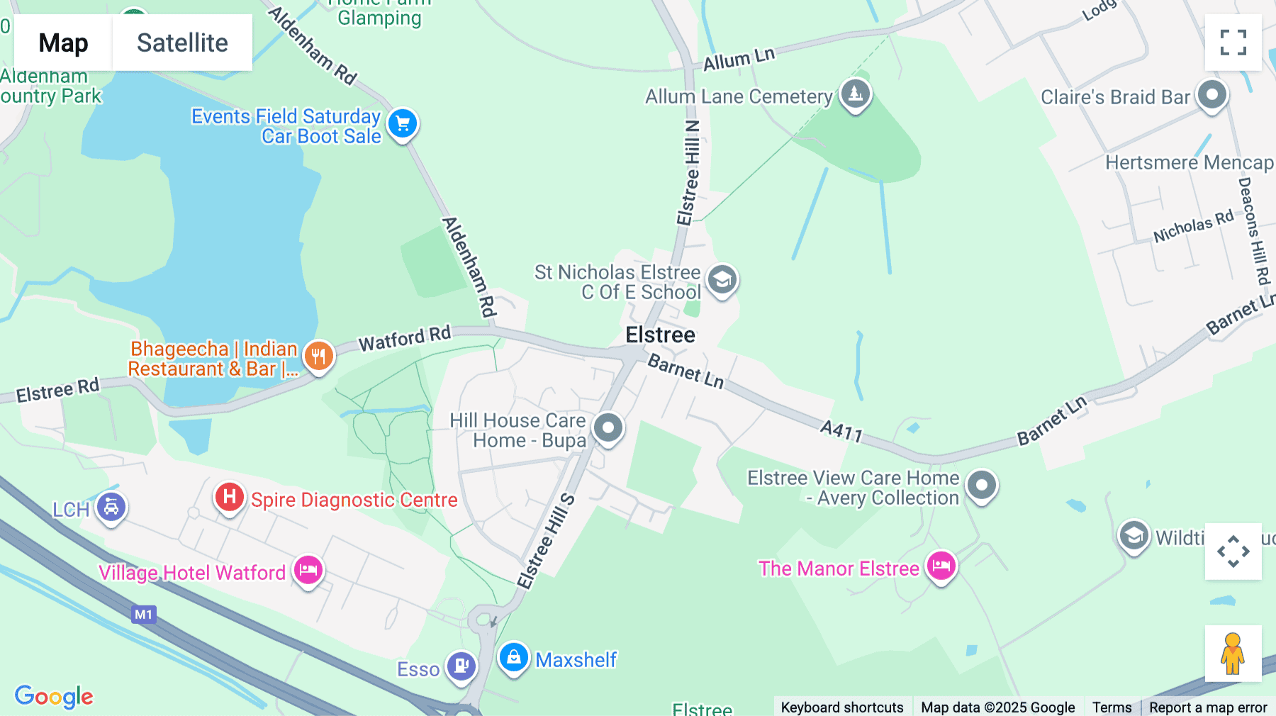 Click for interative map of Kiln House, 15-17 High Street, Elstree