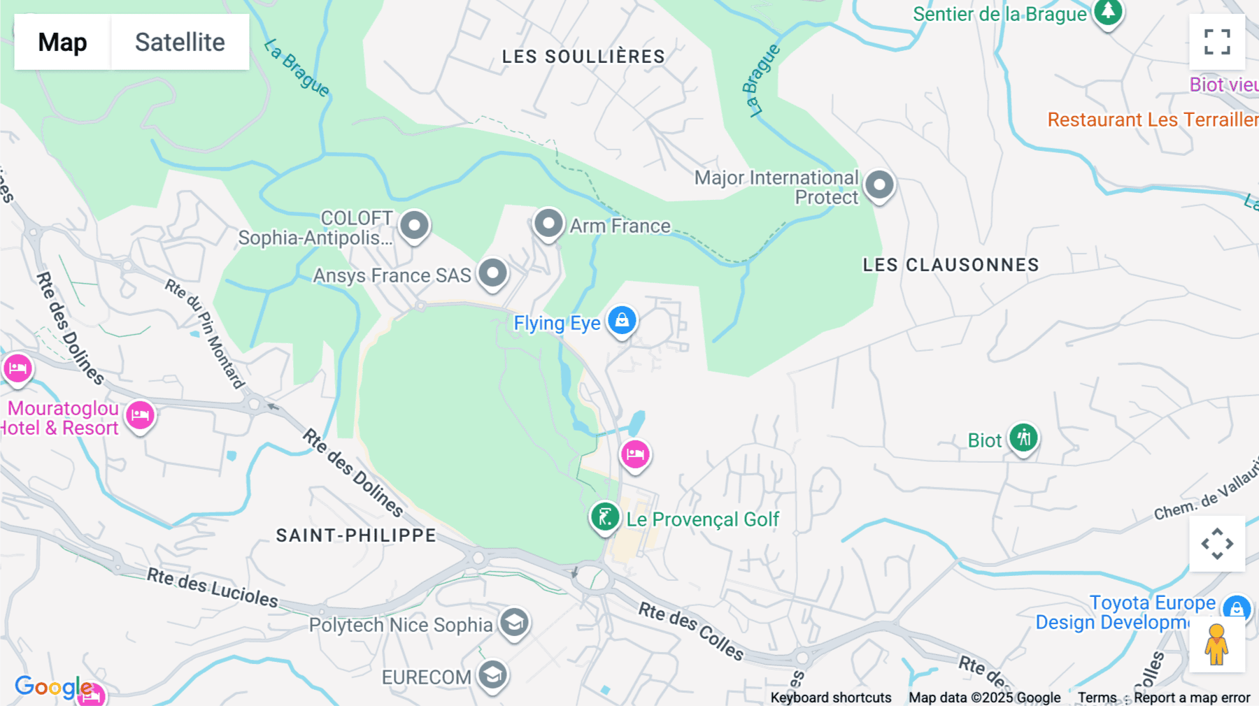 Click for interative map of 400, av Roumanille, Sophia Antipolis