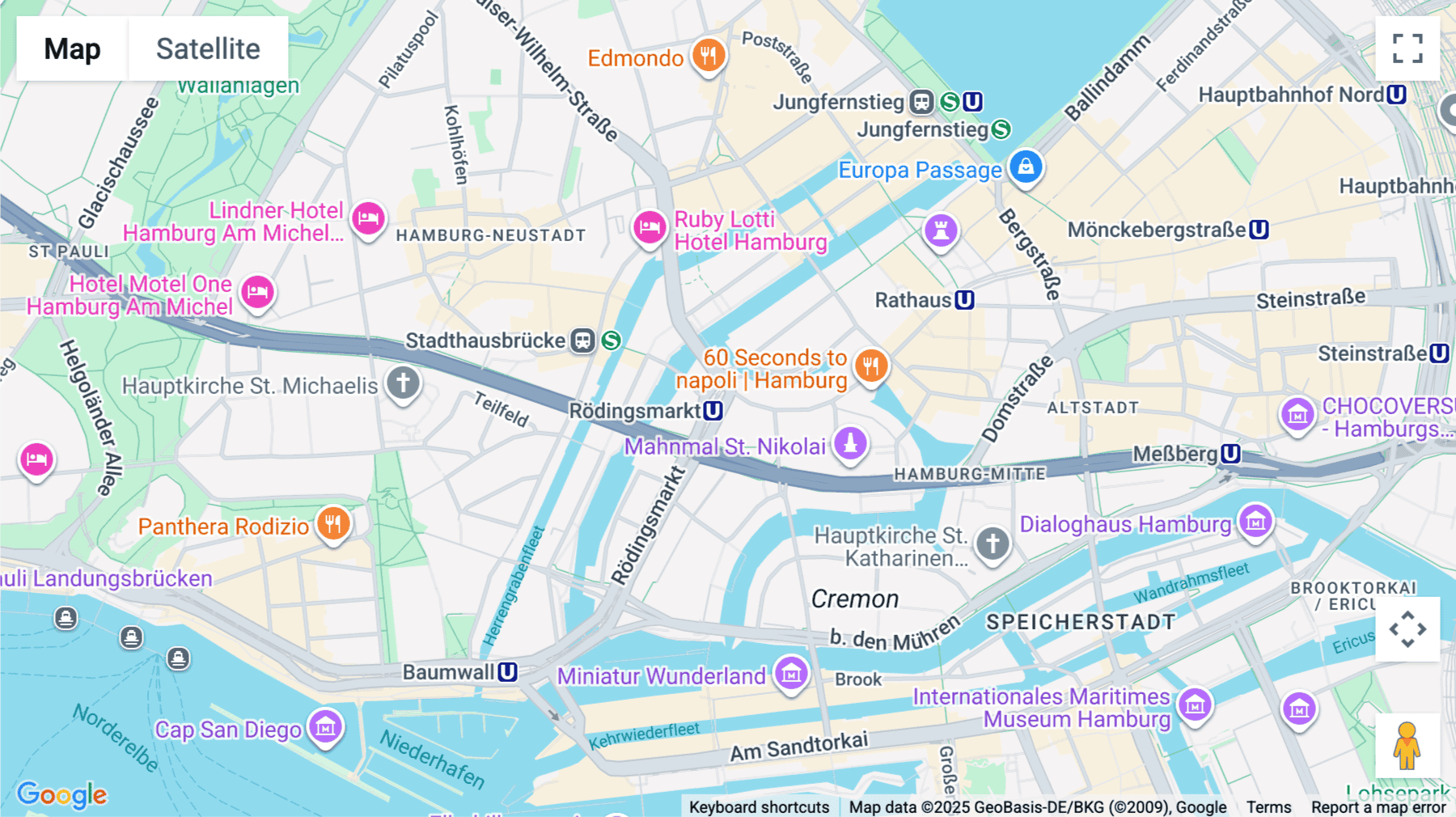 Click for interative map of Rödingsmarkt 9, Hamburg