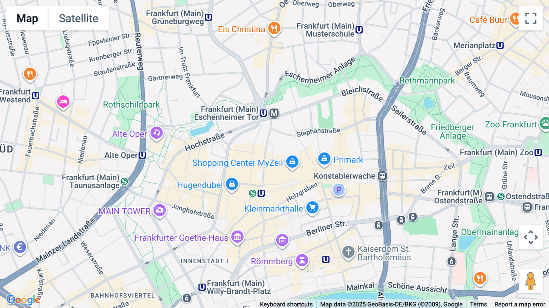 Click for interative map of Thurn-und-Taxis-Platz 6, Frankfurt