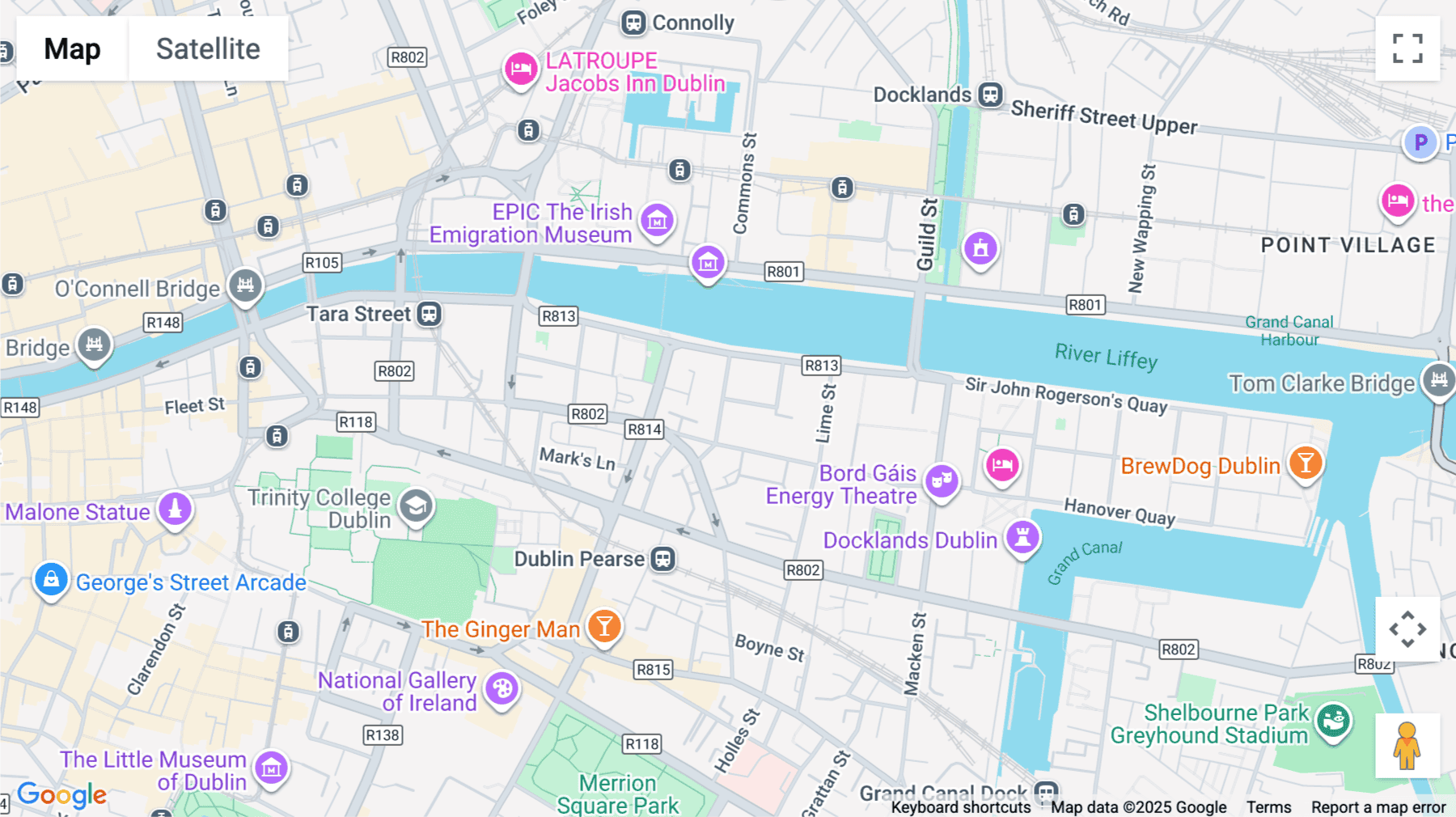 Click for interative map of SOBO Works, Windmill Lane, Dublin