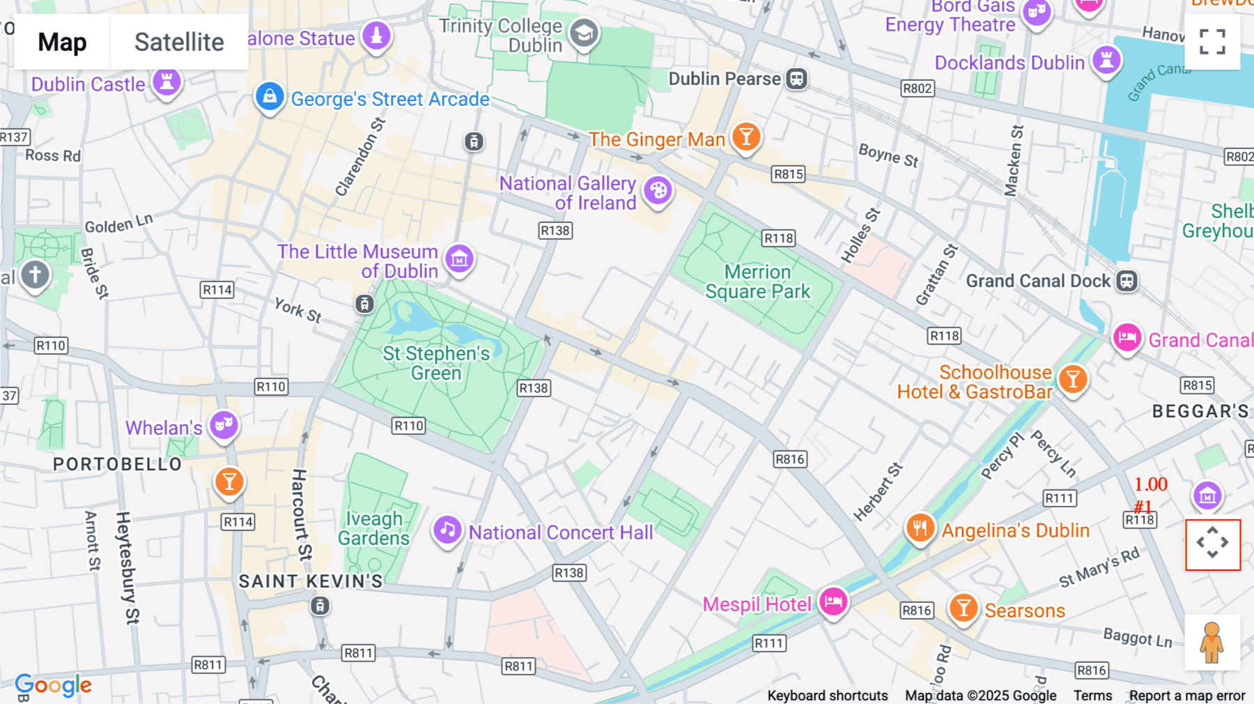 Click for interative map of The Merrion Buildings, 18-20 Merrion Street, Dublin 2, Dublin