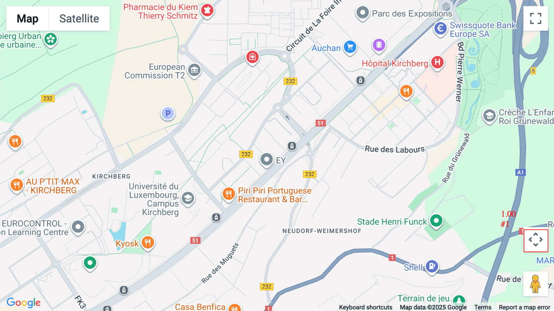 Click for interative map of 37A, Avenue John F. Kennedy, Luxembourg
