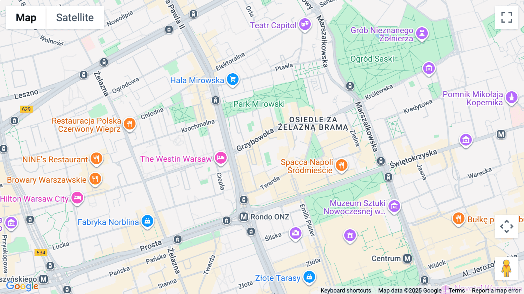 Click for interative map of Al. Jana Pawła II 22, Warsaw