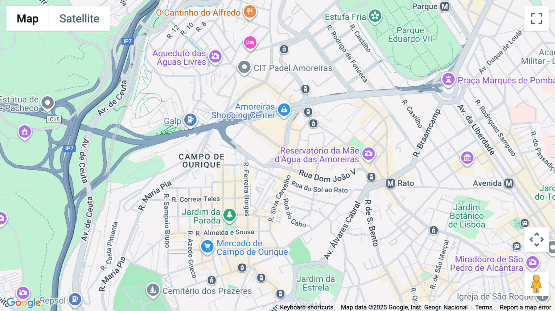 Click for interative map of Edifício Amoreiras Square, Rua Carlos Alberto da Mota Pinto nº 17, 3º A, 3rd Floor A, Lisbon