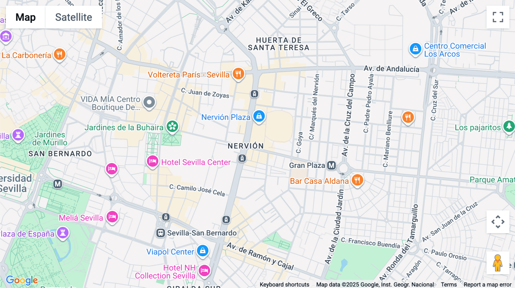 Click for interative map of Avenida de Eduardo Dato 69, 5th Floor, Nervion, Seville