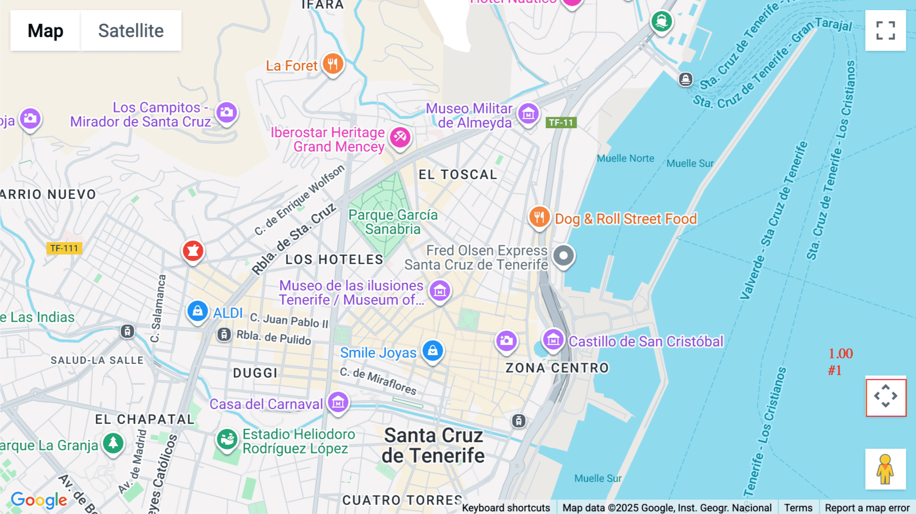 Click for interative map of Calle de Santiago, 5, 3º Izq, Santa Cruz de Tenerife