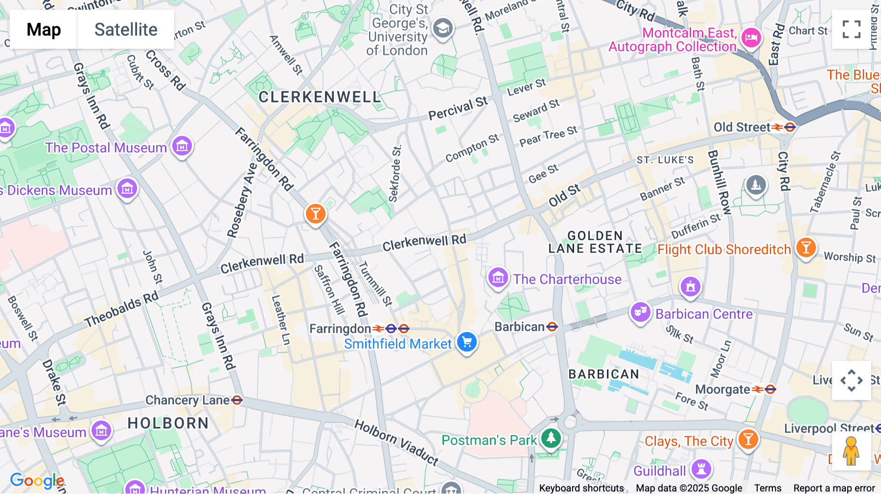 Click for interative map of 29 Clerkenwell Road, London