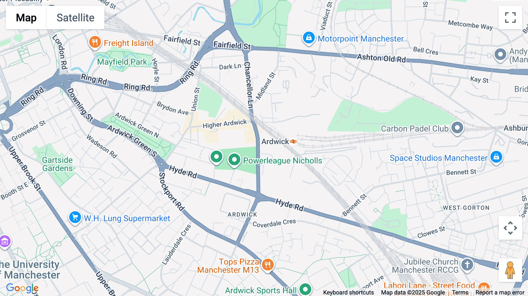 Click for interative map of Universal Square, Devonshire Street North, Manchester