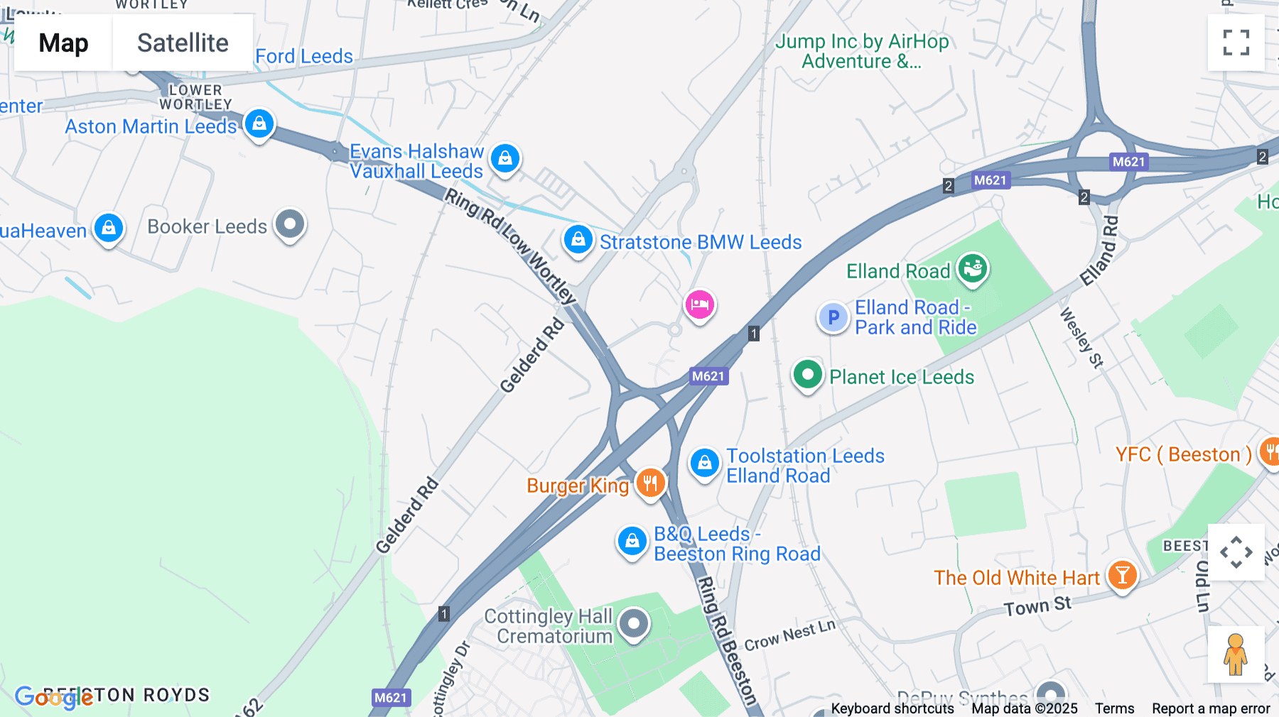 Click for interative map of 1 City West, Gelderd Road, Leeds