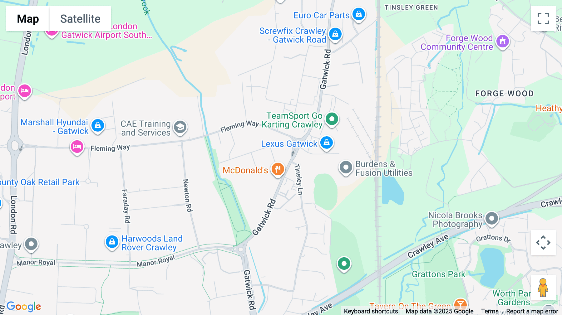 Click for interative map of Sussex Manor Business Park, Gatwick Road, Crawley