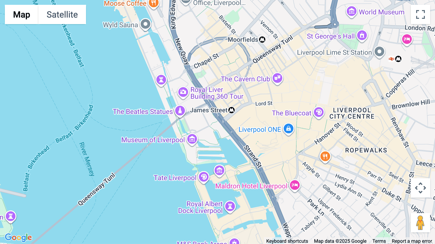 Click for interative map of 17 Mann Island, Liverpool Waterfront, Liverpool