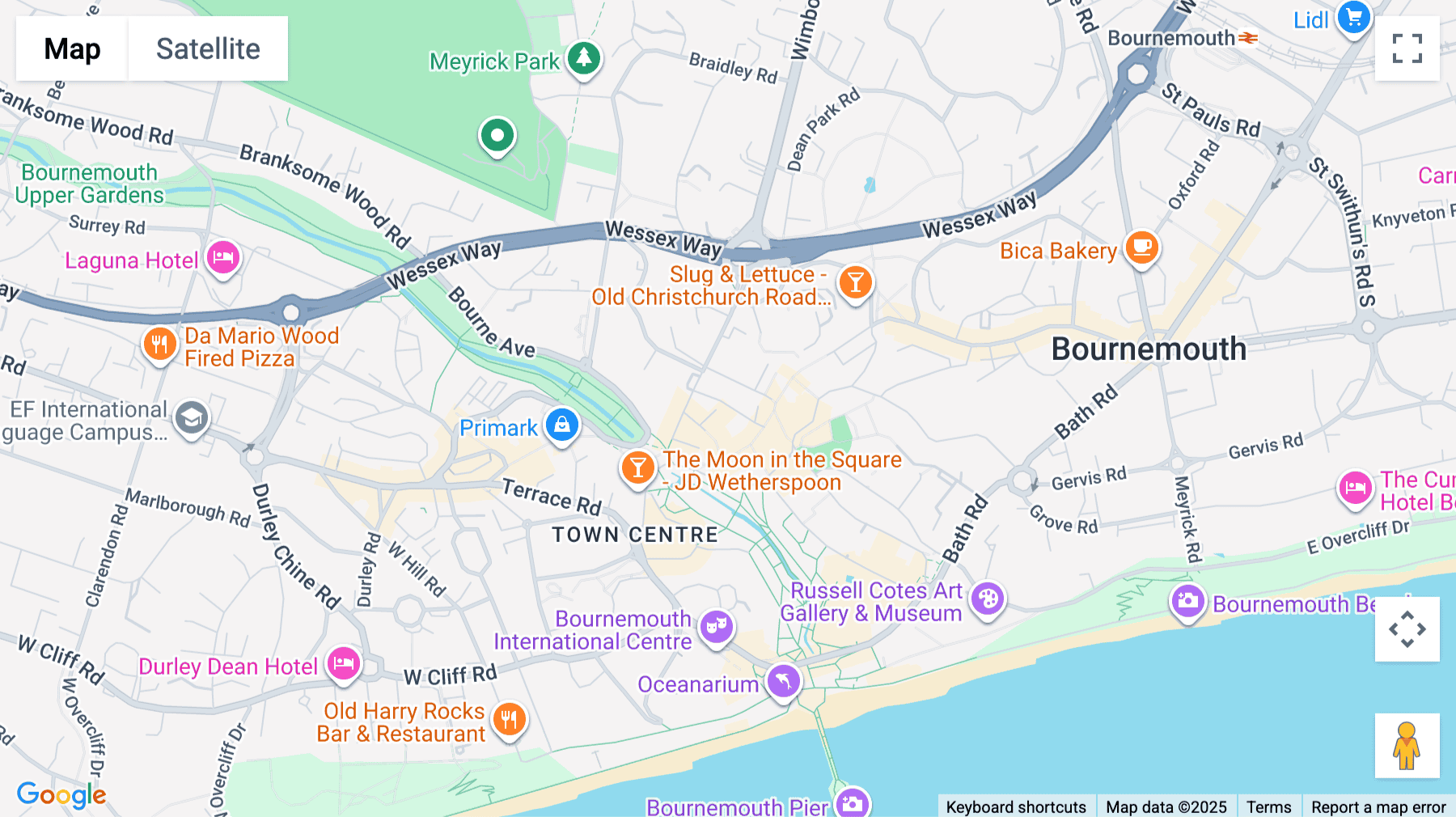 Click for interative map of The Echo Building, 18 Albert Road, Bournemouth, Bournemouth