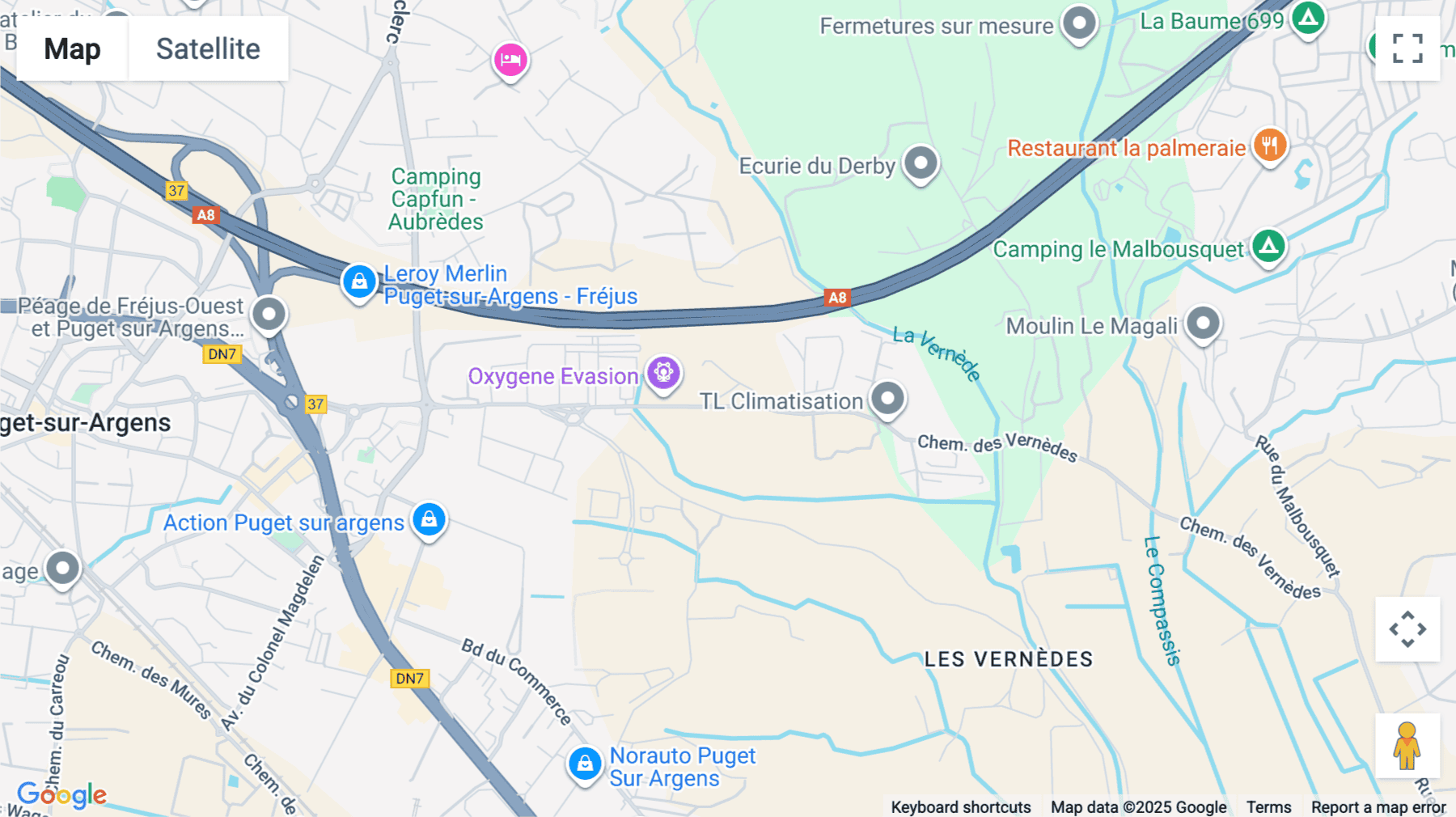 Click for interative map of Puget sur Argens, Immeuble Center, Azur Rte des Vernèdes, Puget sur Argens