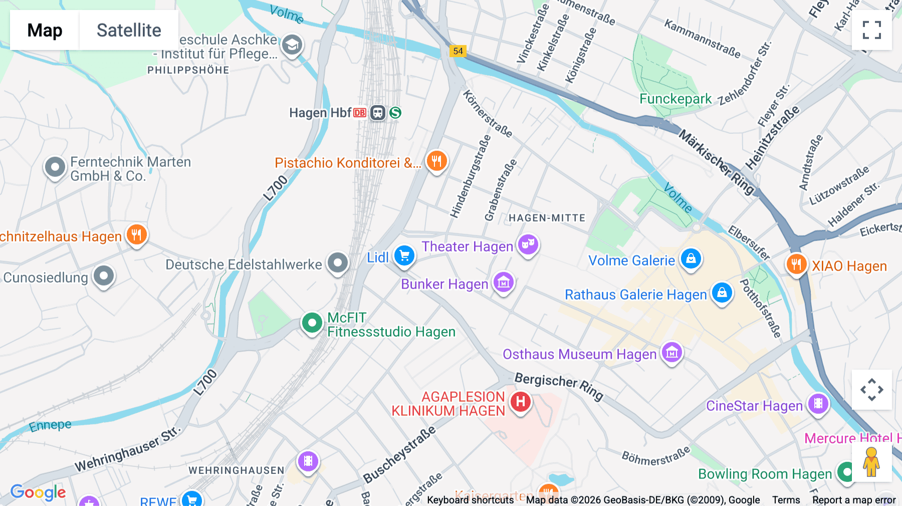 Click for interative map of Bergstr. 128-130, Hagen