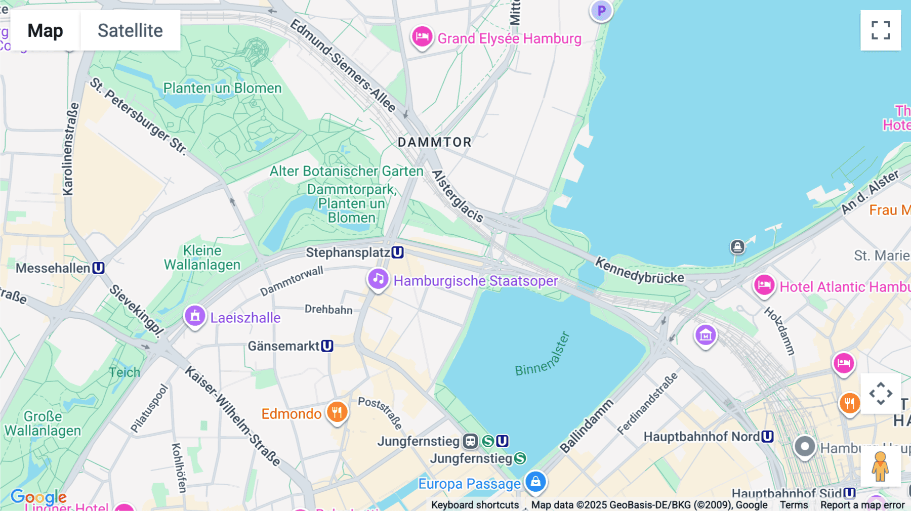 Click for interative map of Esplanade 40, Hamburg