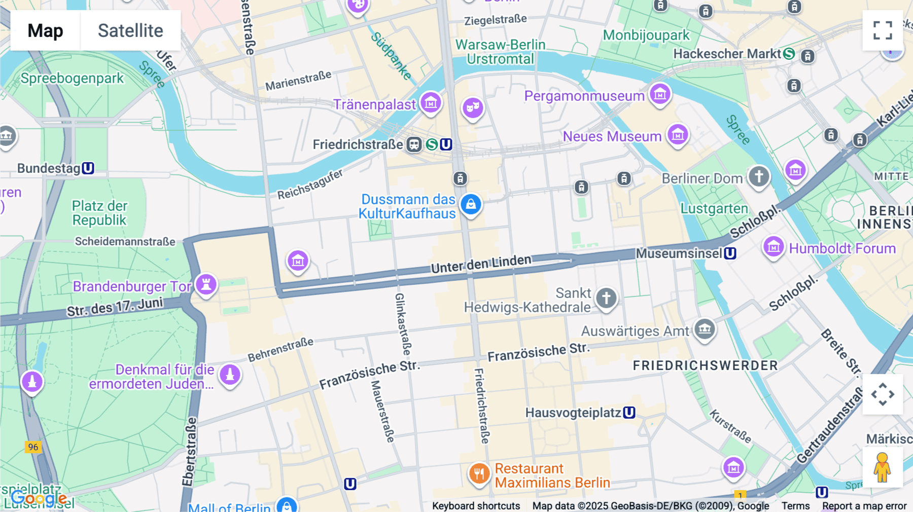 Click for interative map of Unter den Linden 26-30, Berlin