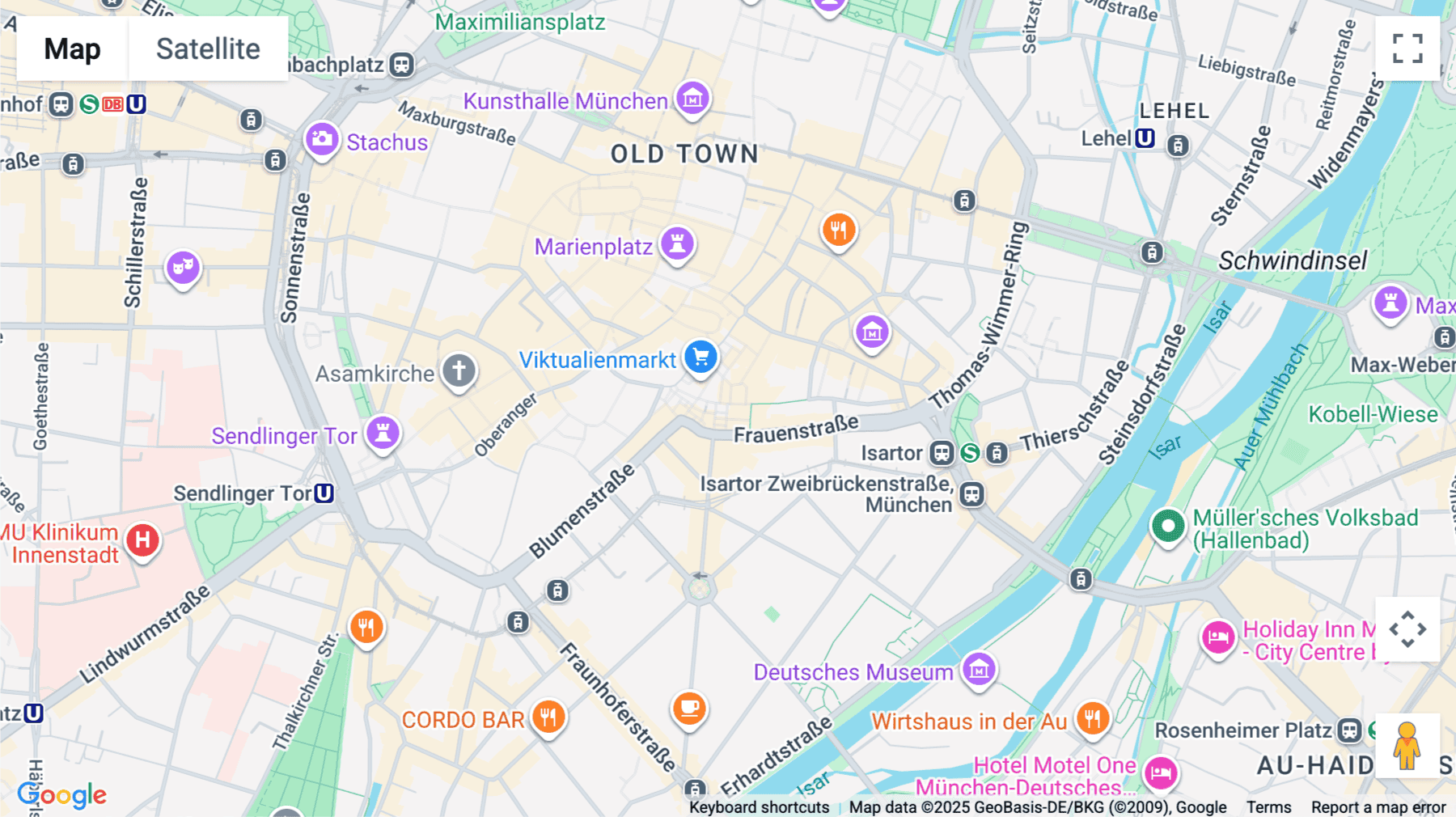 Click for interative map of Viktualienmarkt 8, Munich