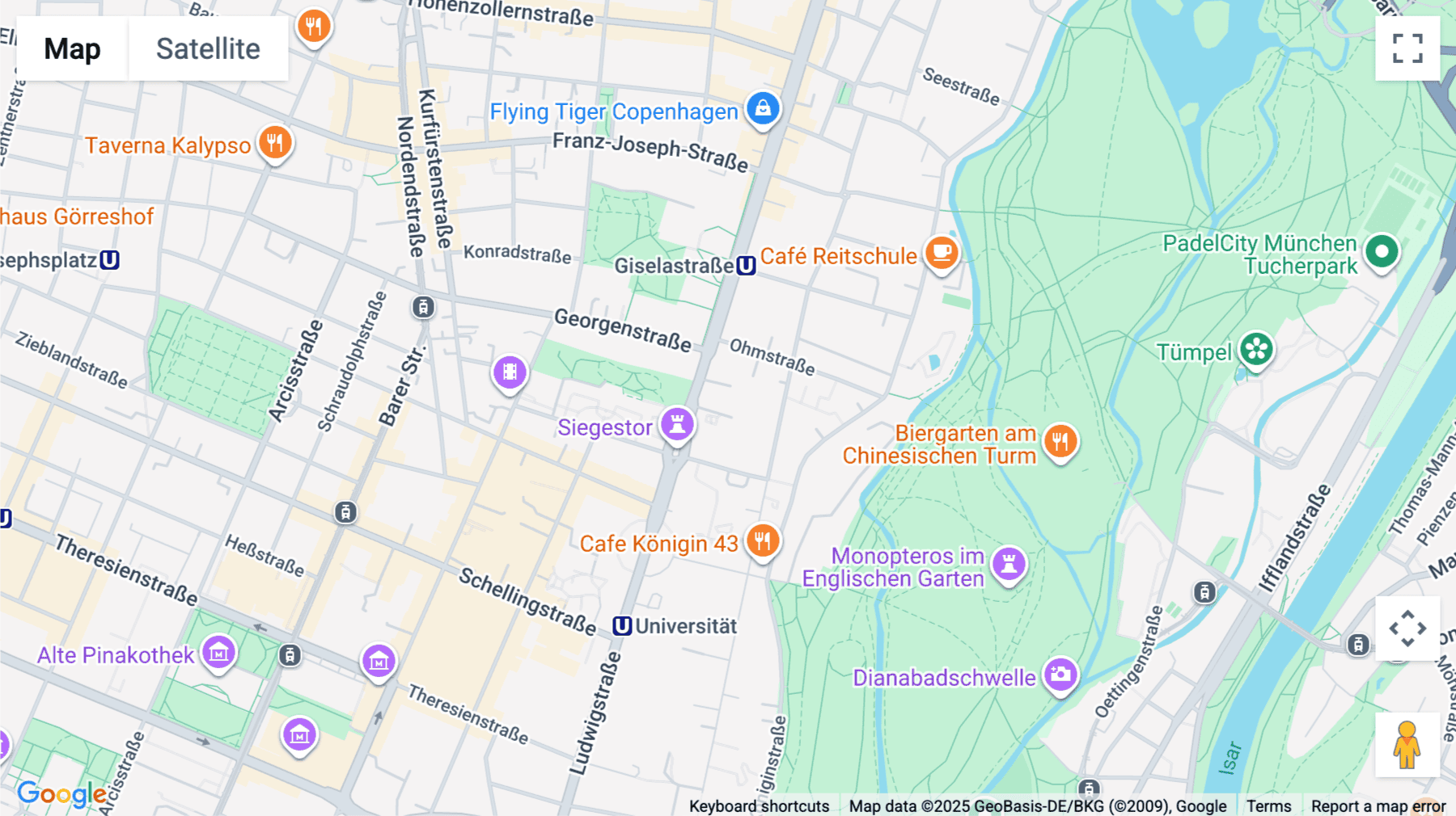Click for interative map of Leopoldstraße 8-10, Munich
