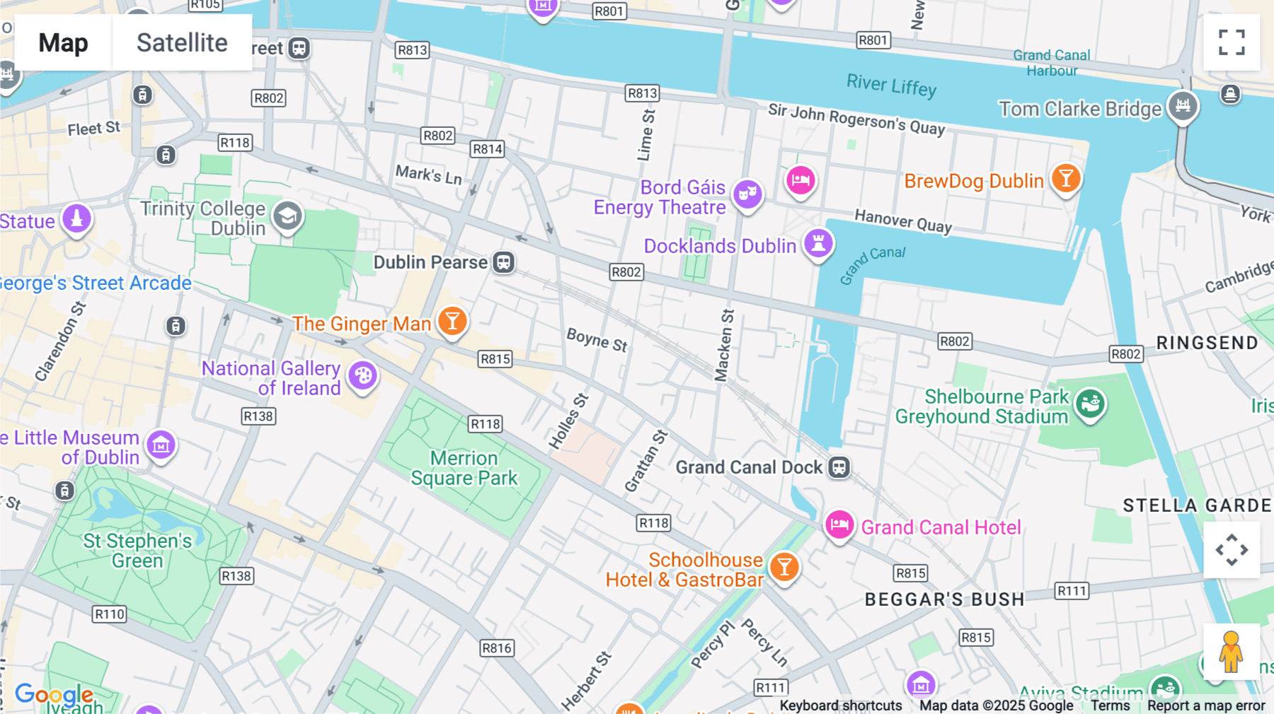 Click for interative map of SouthPoint, Harmony Row, Off Grand Canal Street, Dublin