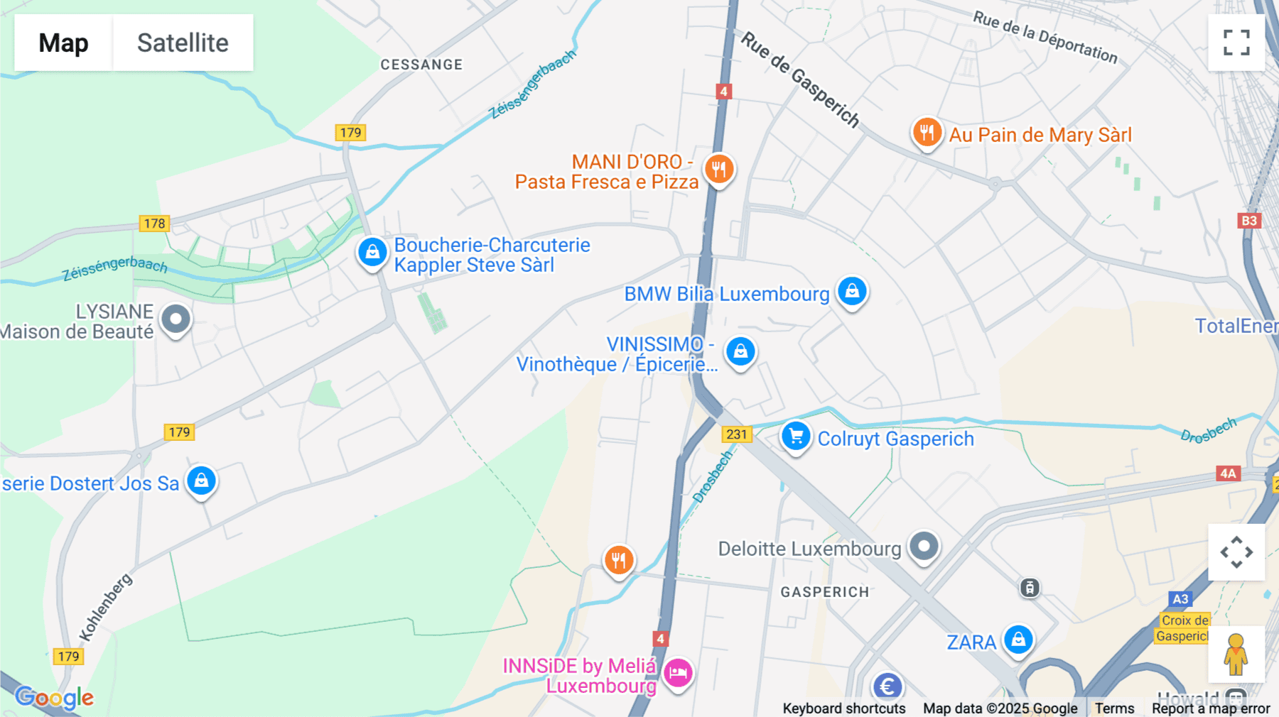 Click for interative map of 18-20, rue Eugène Ruppert, Luxembourg