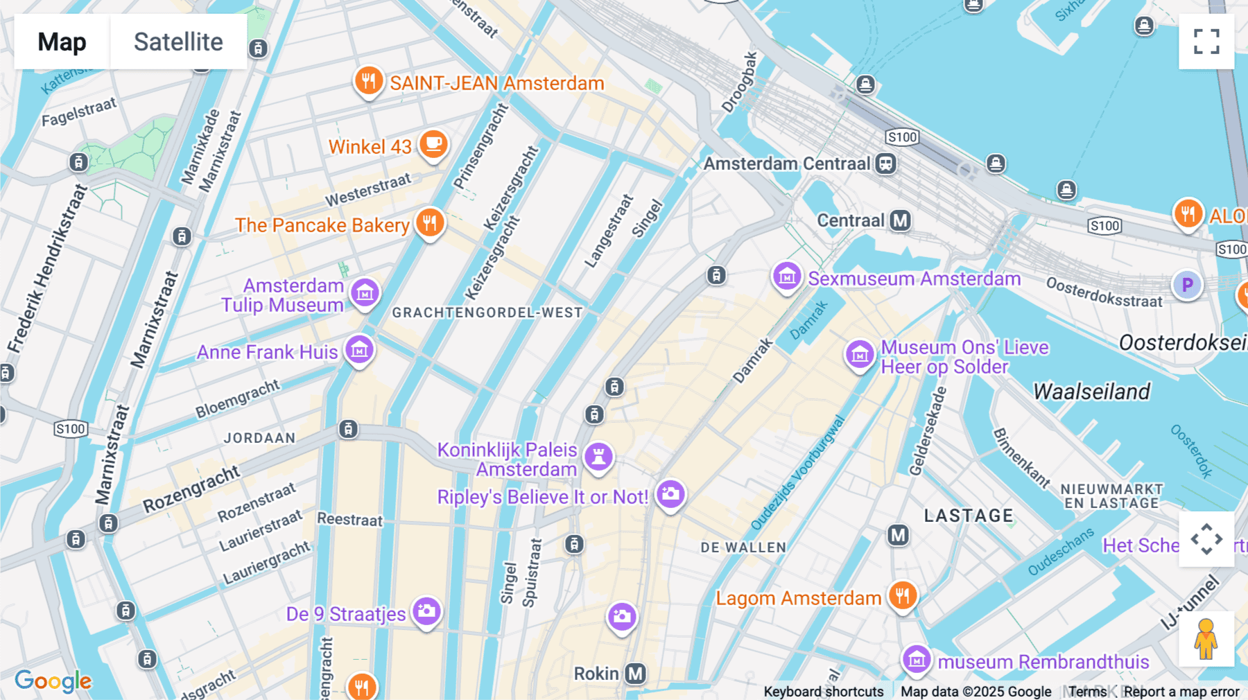 Click for interative map of Nieuwezijds Voorburgwal 104, 108, Amsterdam