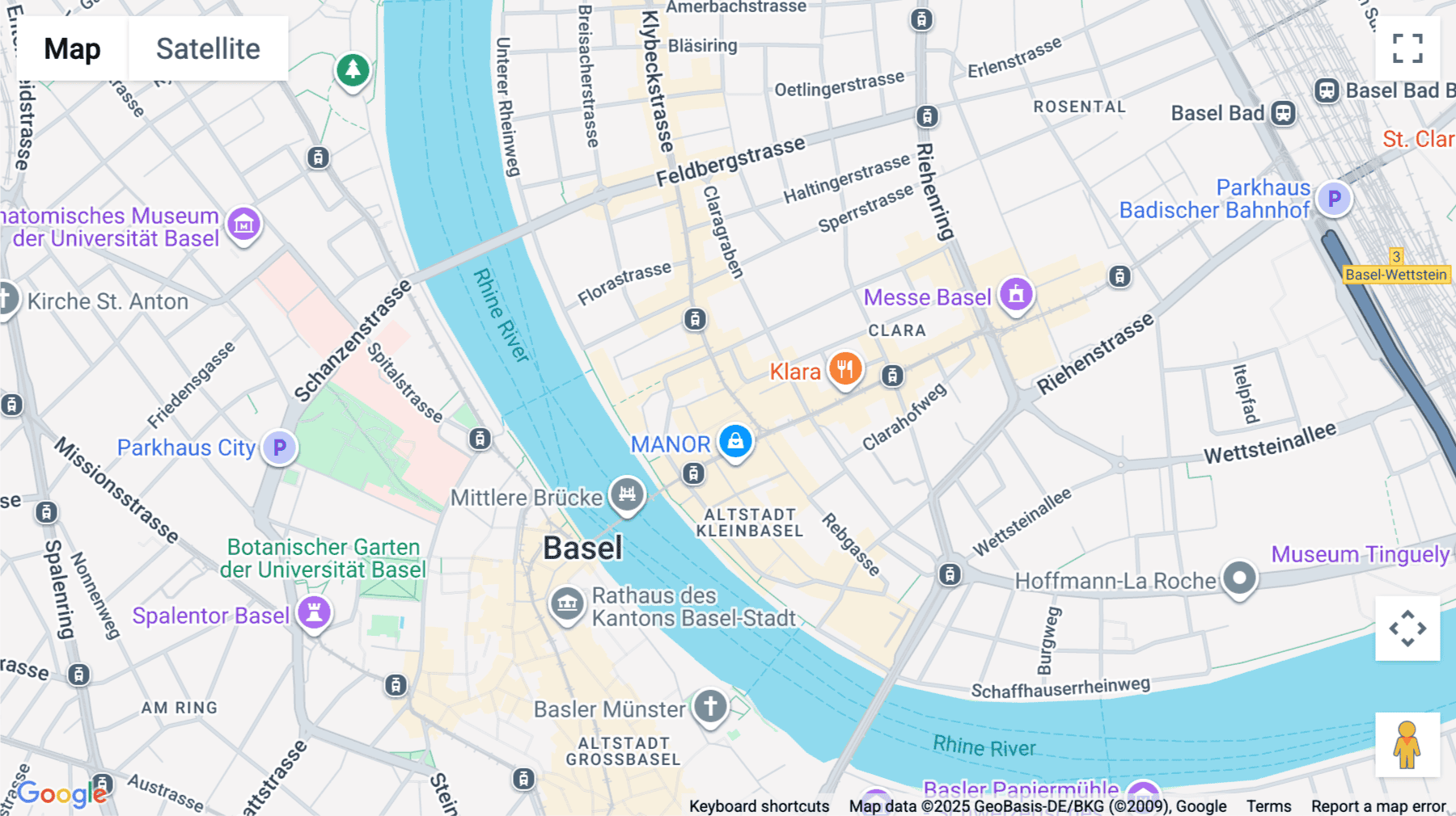 Click for interative map of Clarahuus, Teichgässlein 9, 5th floor, Basel