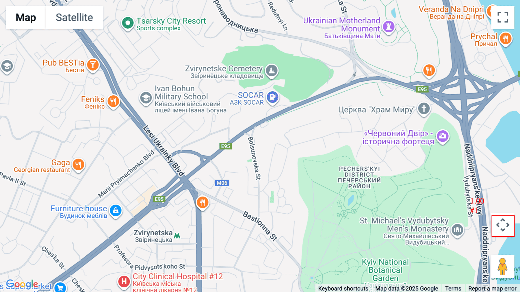 Click for interative map of IQ Business Centre, 13-15 Bolsunovska Street, Kiev