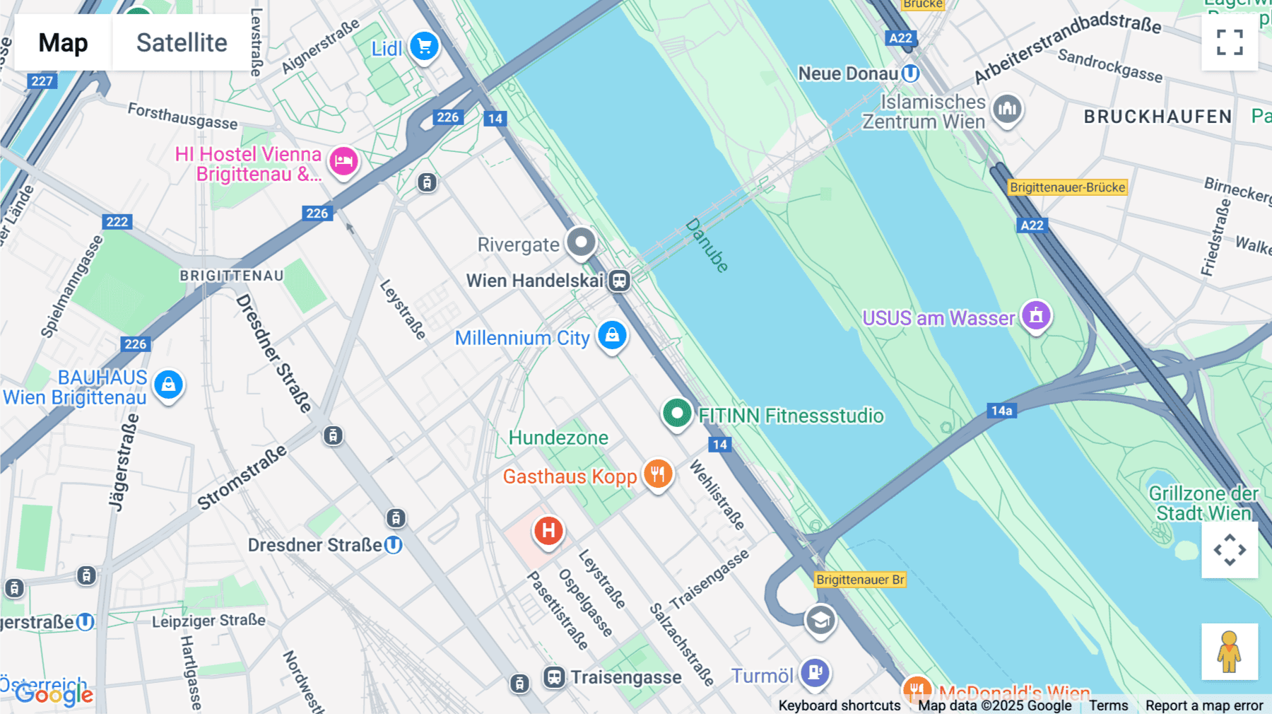 Click for interative map of 23rd and 24th floor, Millennium Tower, Handelskai 94 – 96, Vienna