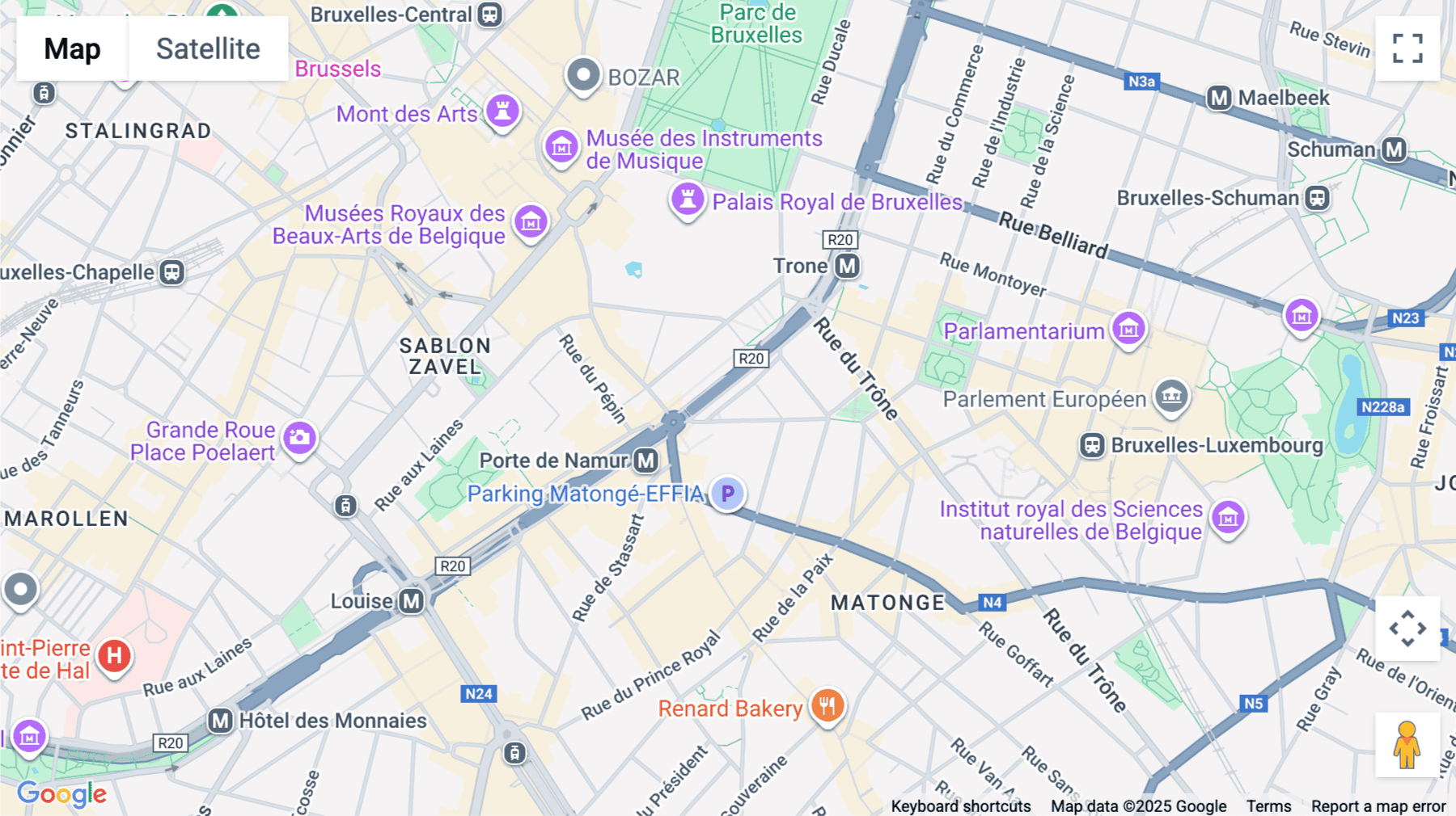 Click for interative map of Brussel European Quarter, Avenue Marnix 13-17, Brussels