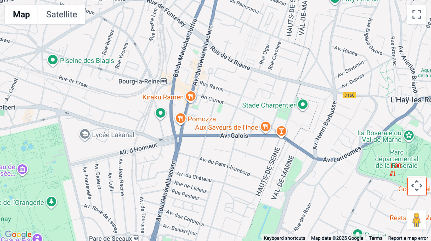 Click for interative map of 7, Rue Le Bouvier, Bourg-la-Reine, Bourg-la-Reine