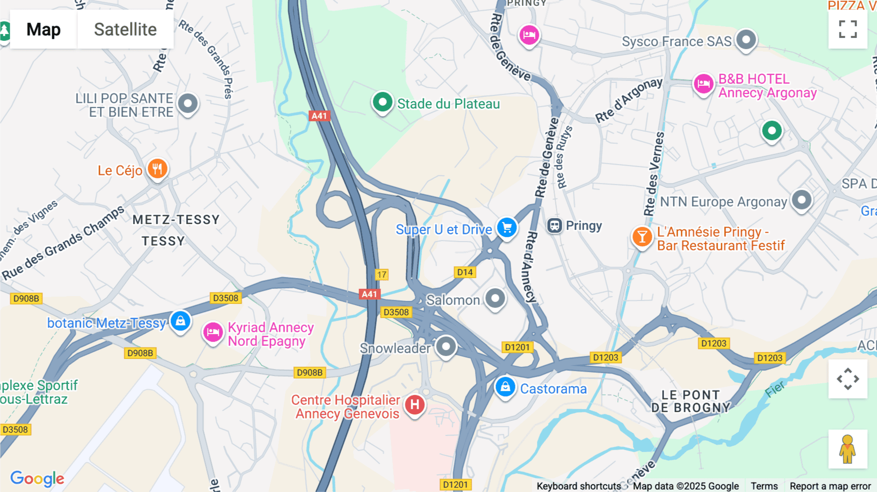 Click for interative map of Parc d’activités La Ravoire, Impasse de la Ravoire, 74370 Epagny, Metz-Tessy, France, Metz-Tessy