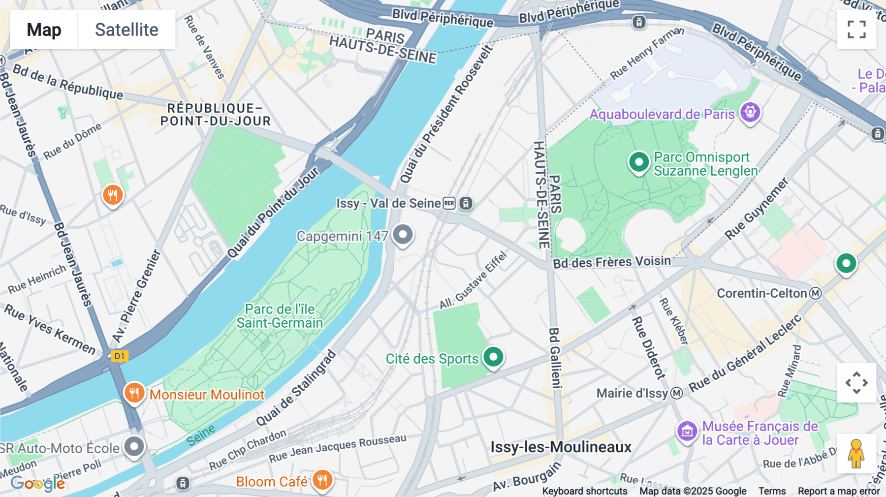 Click for interative map of 43 Rue Camille Desmoulins, Issy-Les-Moulineaux