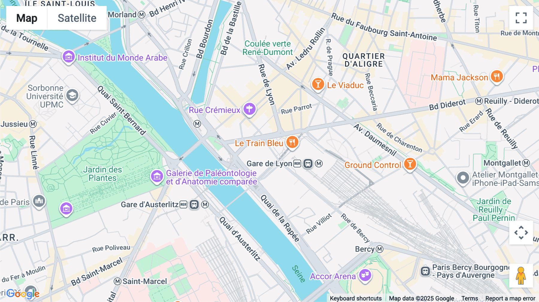 Click for interative map of 207, Rue de Bercy, Paris