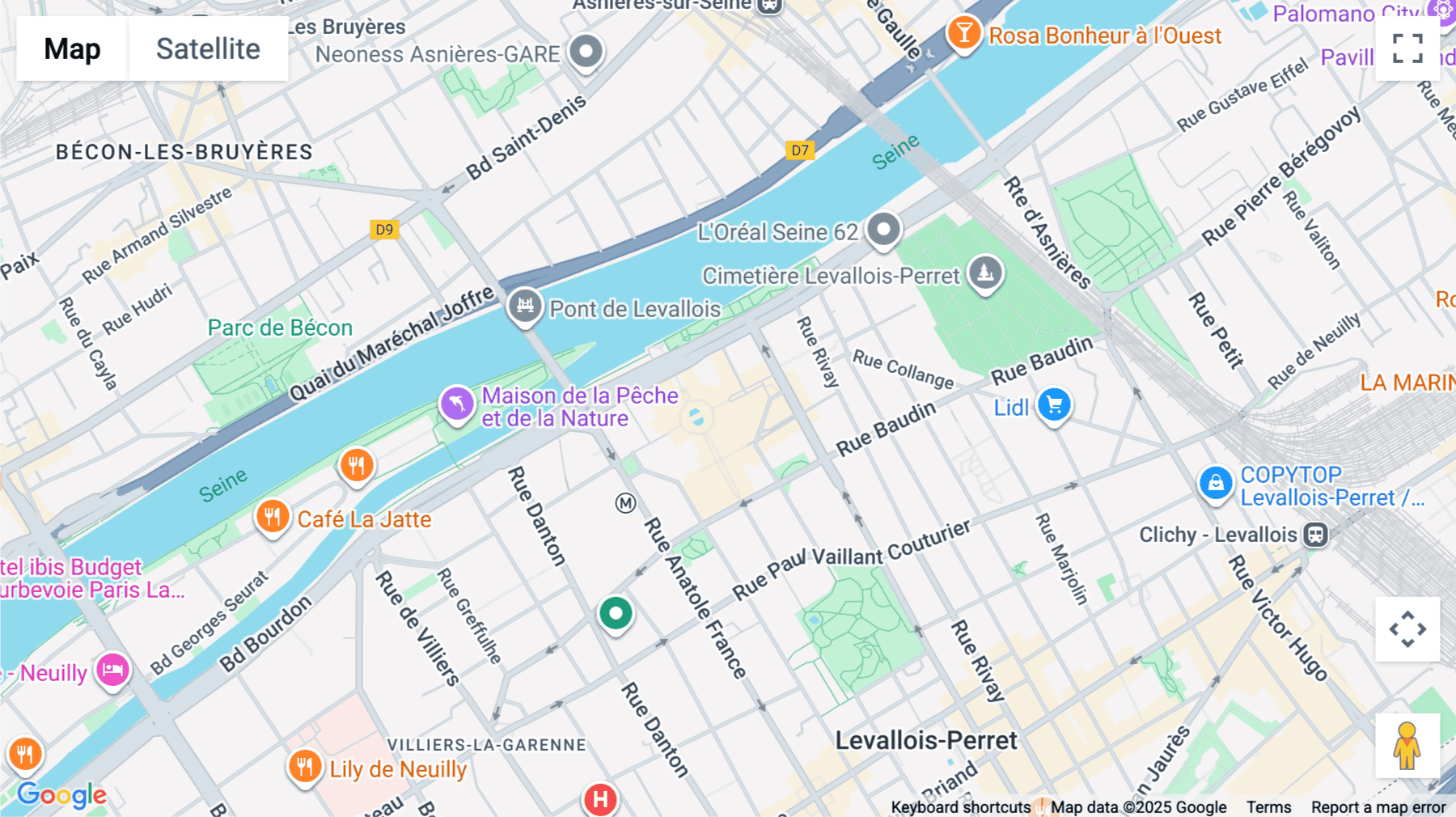 Click for interative map of 44 Avenue Georges pompidou, Levallois-Perret