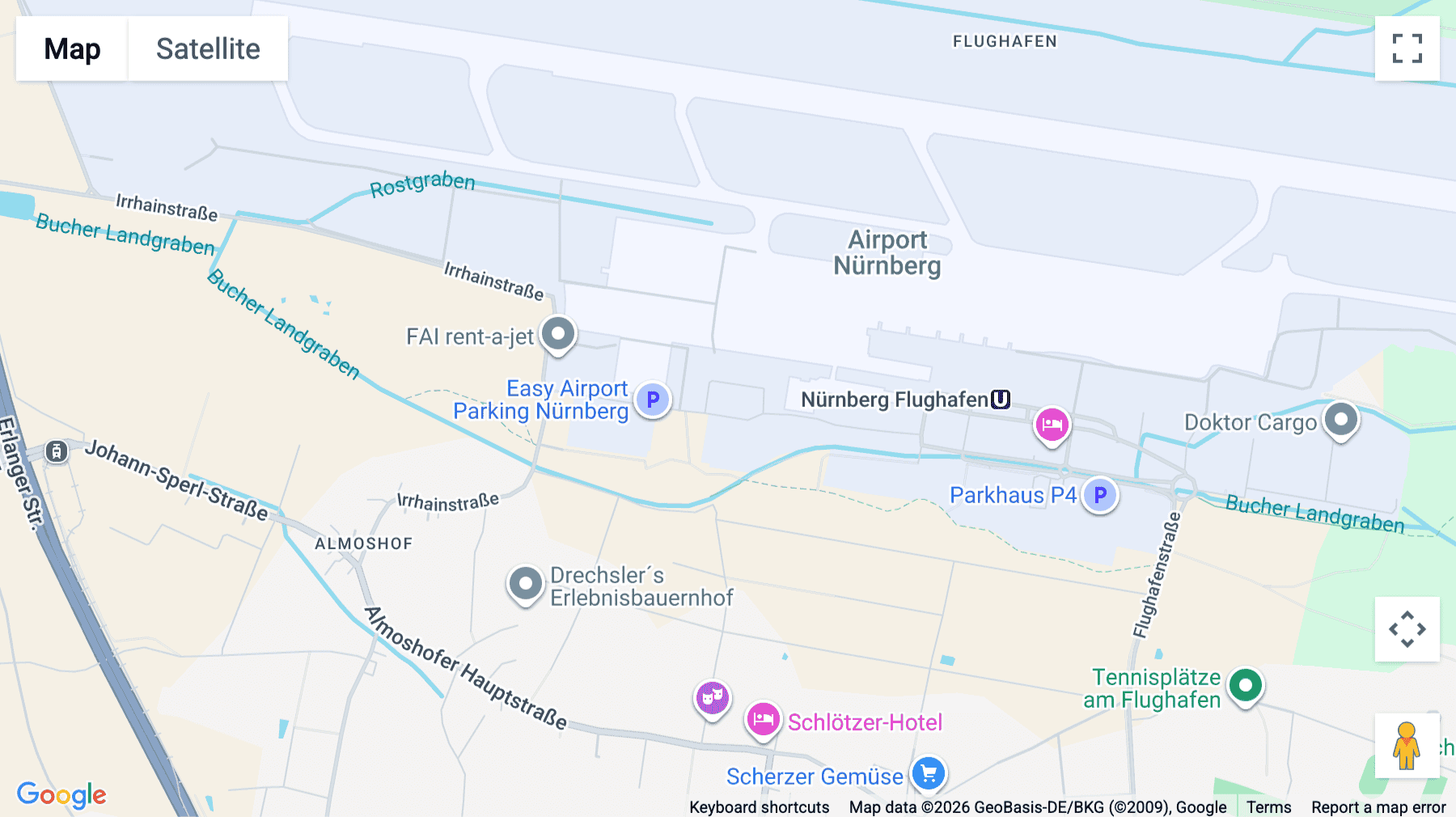 Click for interative map of Flughafenstrasse 118, Floors 3 and 4, Nuremberg