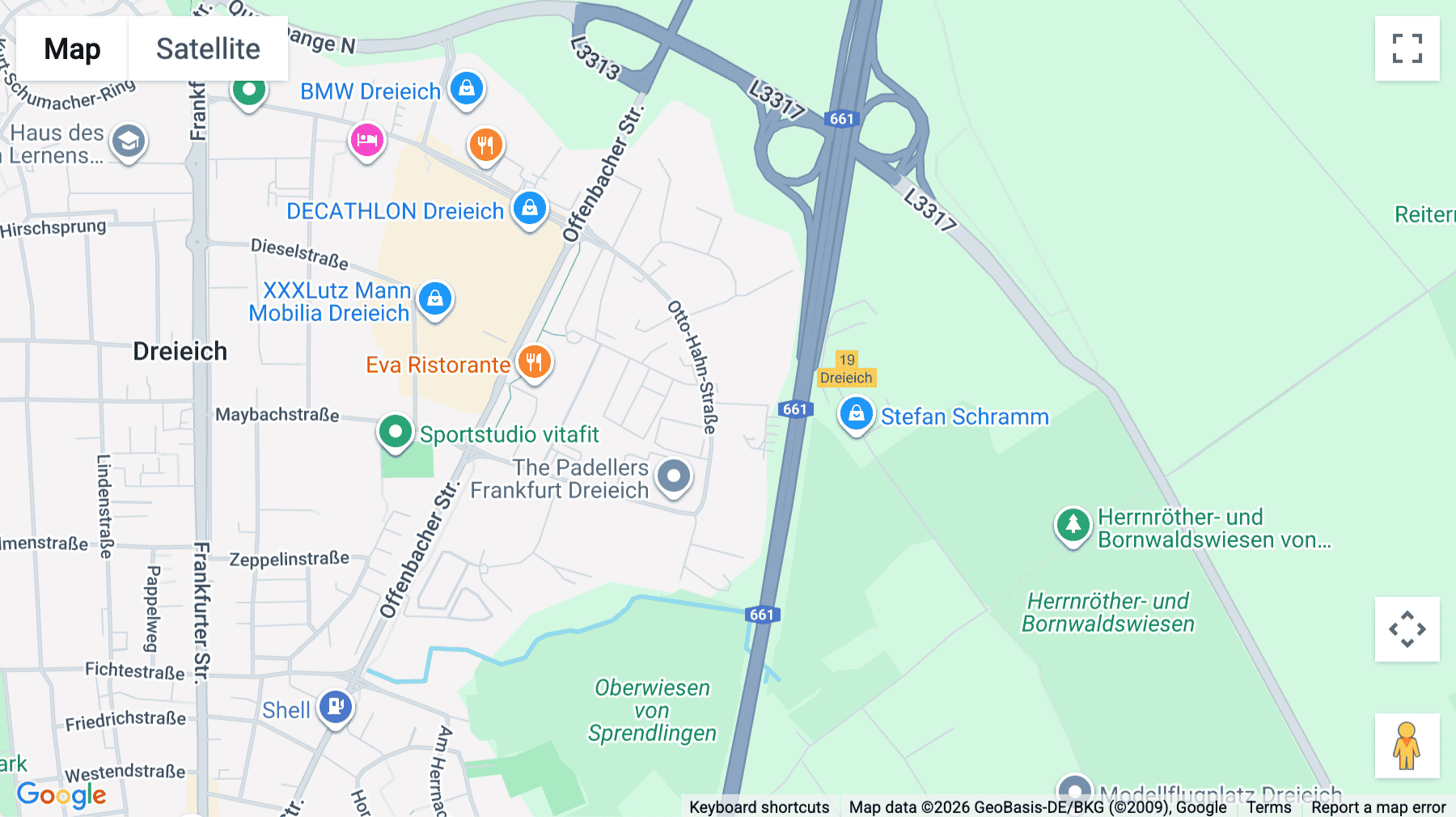 Click for interative map of Otto-Hahn-Straße 36, Dreieich-Sprendlingen, Frankfurt