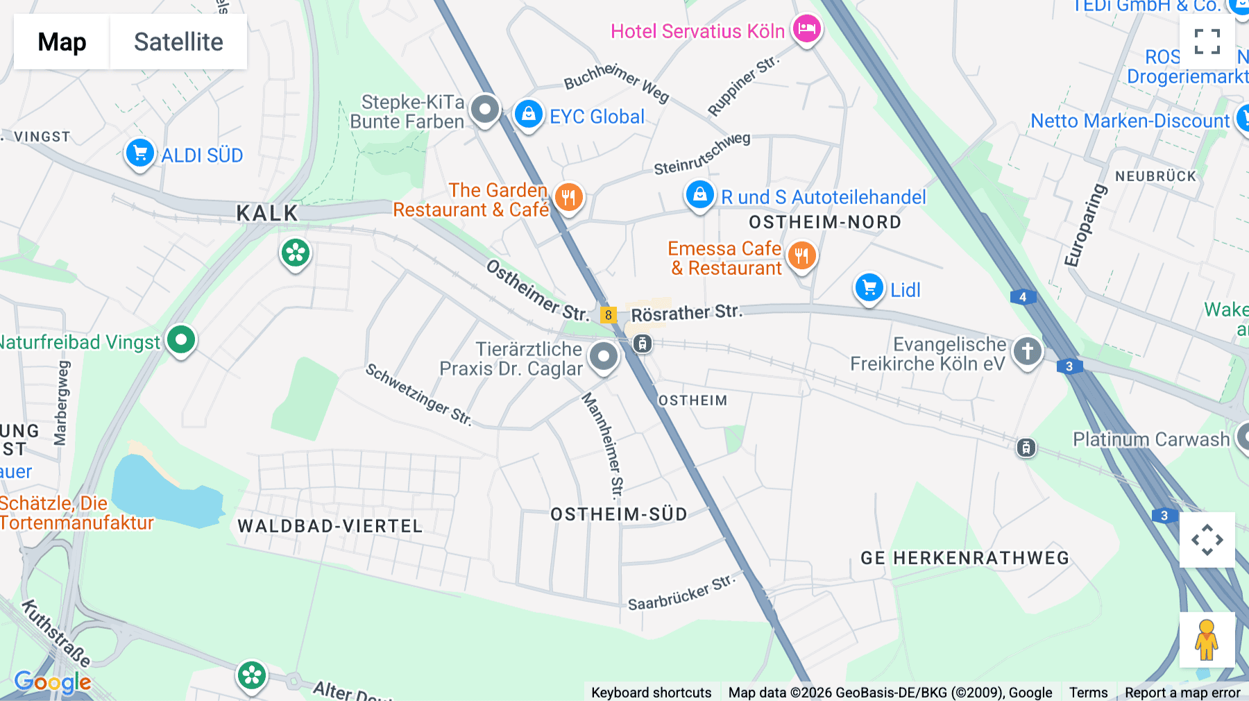Click for interative map of Frankfurter Straße 720-726, Cologne