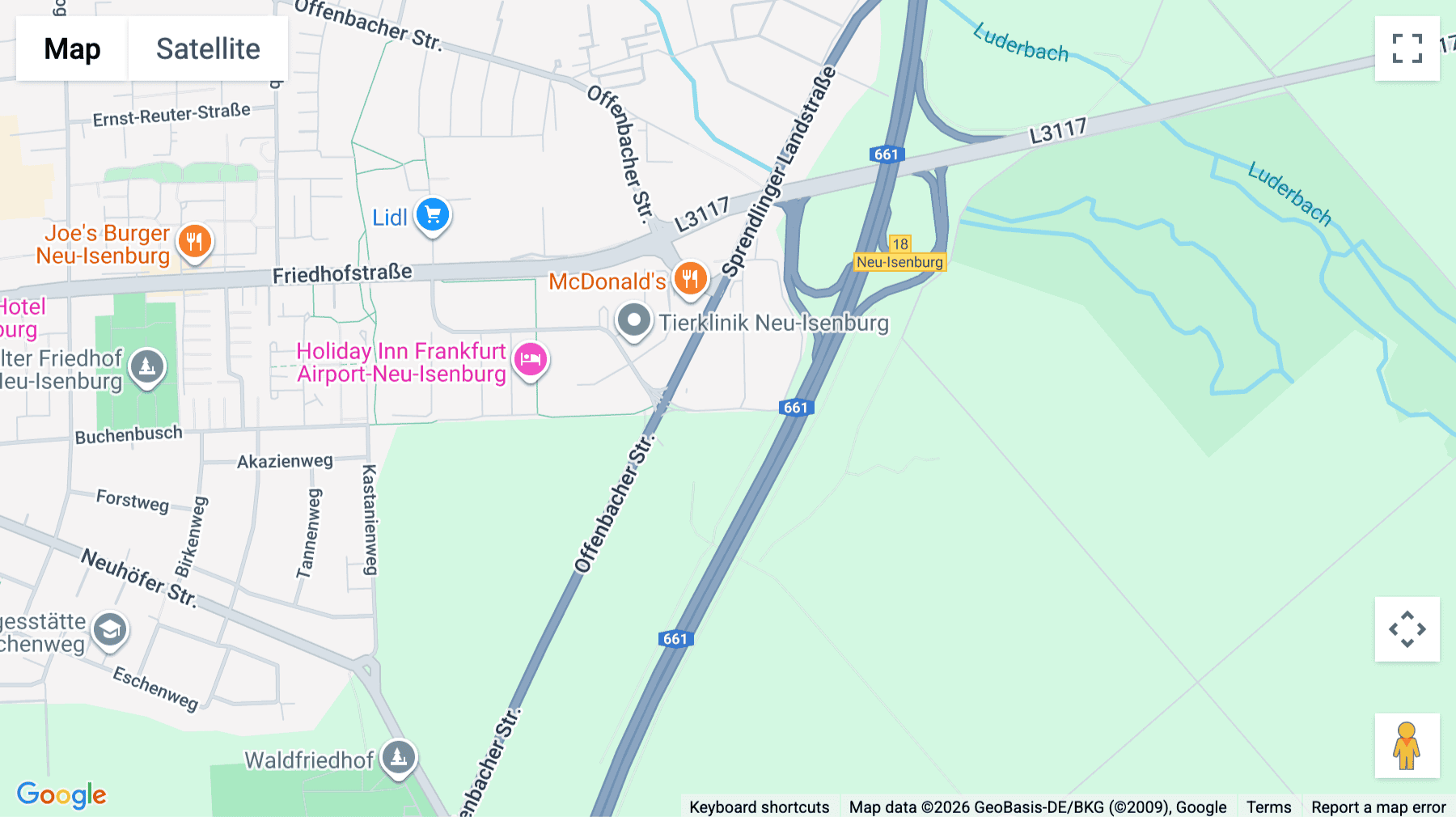 Click for interative map of Werner-Heisenberg-Straße 2, Neu Isenburg