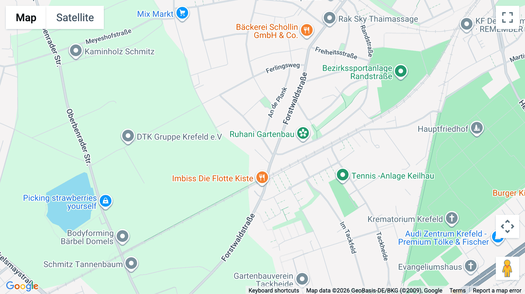 Click for interative map of Europark Fichtenhain A 13a-c/B 15, Krefeld