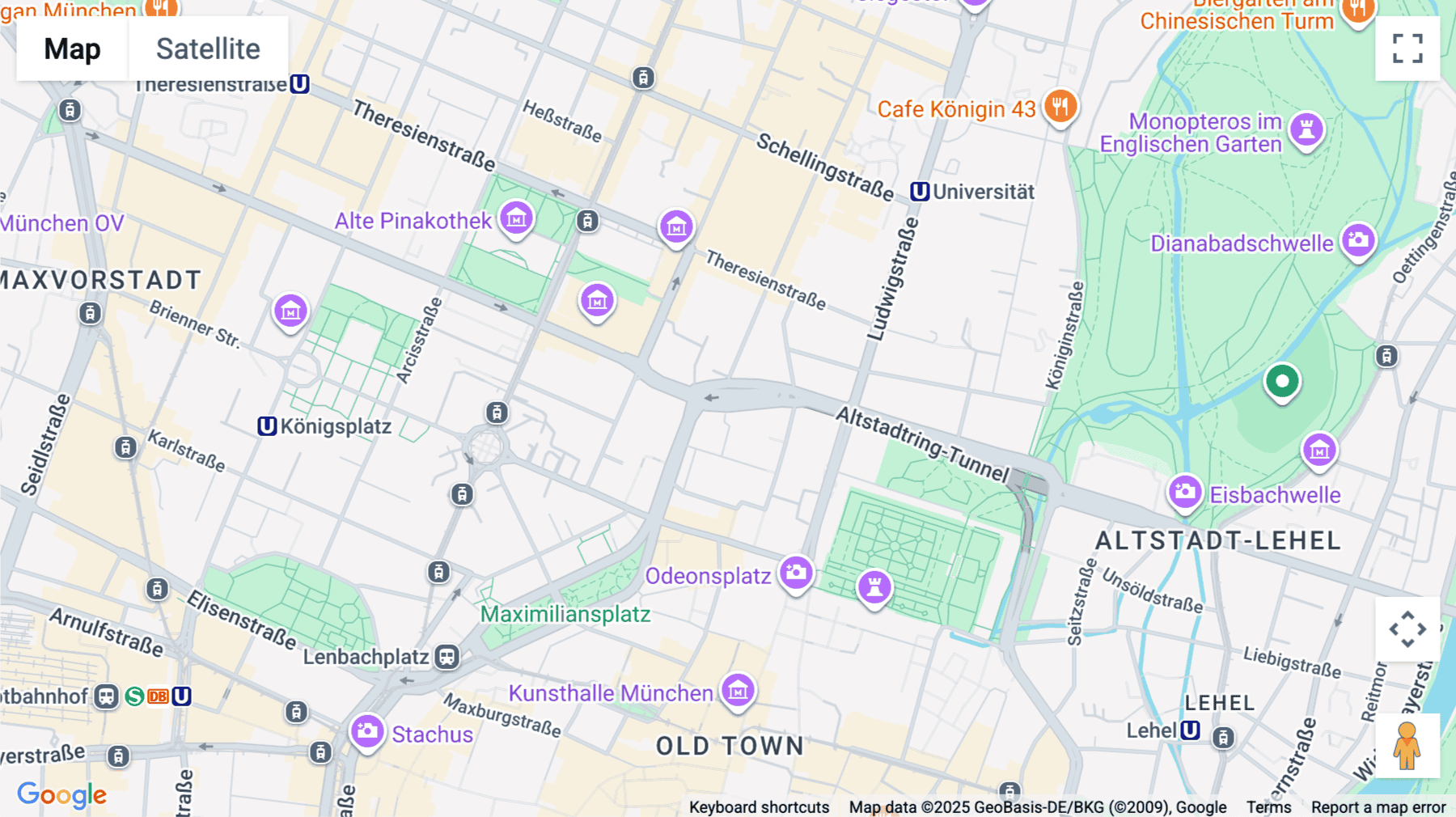 Click for interative map of Oskar Von Miller, 20 Oskar-Von-Miller-Ring, Munich