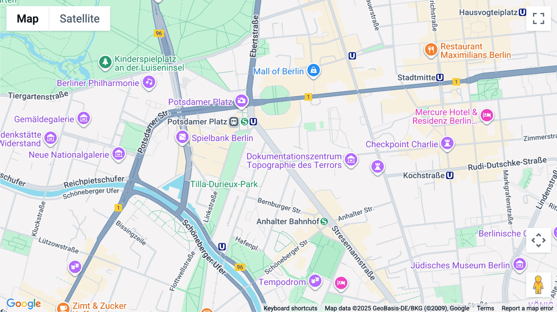 Click for interative map of Stresemannstraße 123, Berlin